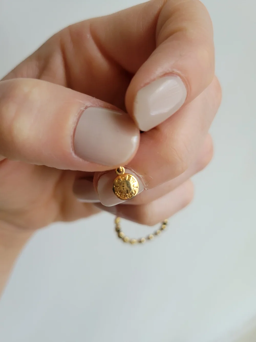 J Crew Gold Dot Chain Set Necklace & Bracelet - Picture 5 of 9